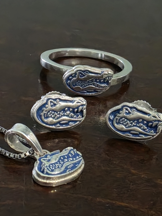 Jewelry - UF Gators sterling silver jewelry set